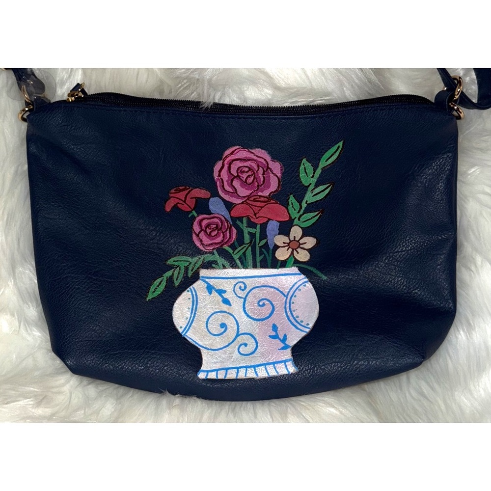 Navy Ginger Jar Purse